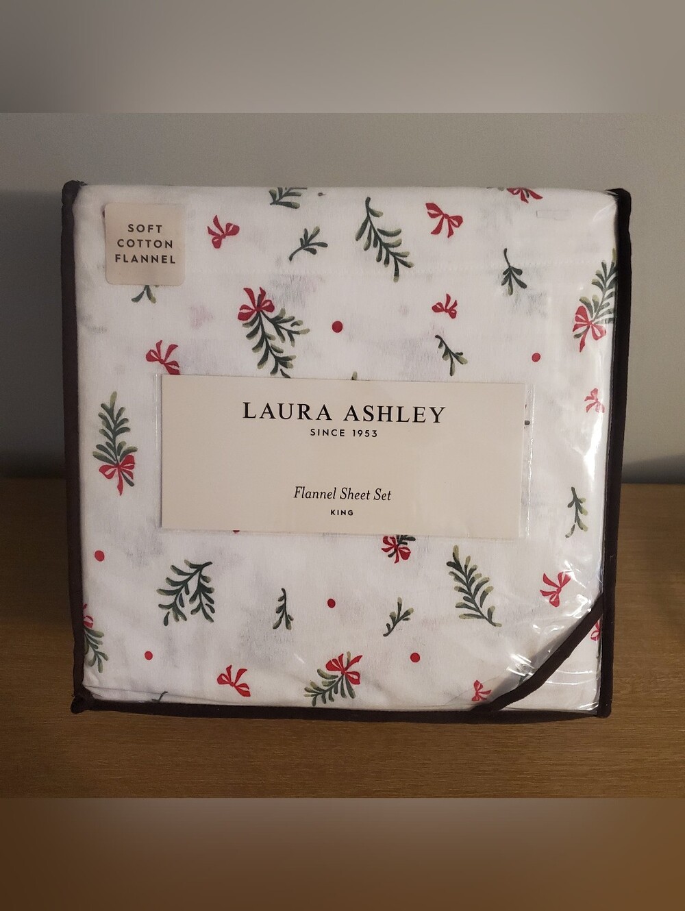Laura Ashley - Flannel Sheet King Size Winter Christmas